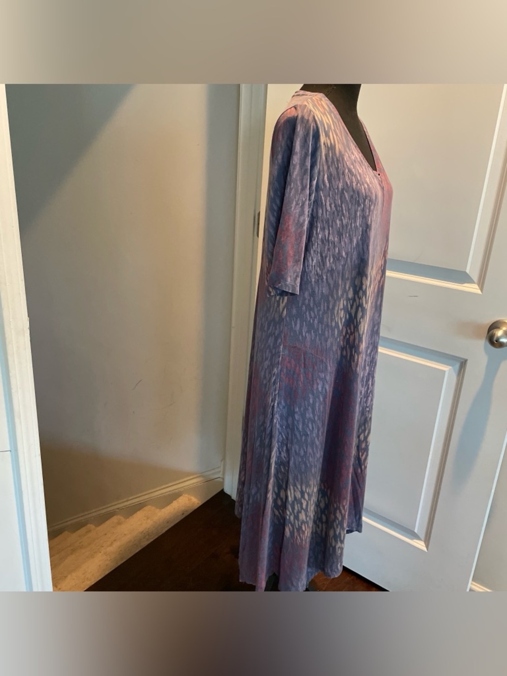 Bohemian Style Maxi Dress Animal-Tie-dye Vibes Abstract Relaxed Vacation Travel - Picture 13 of 13